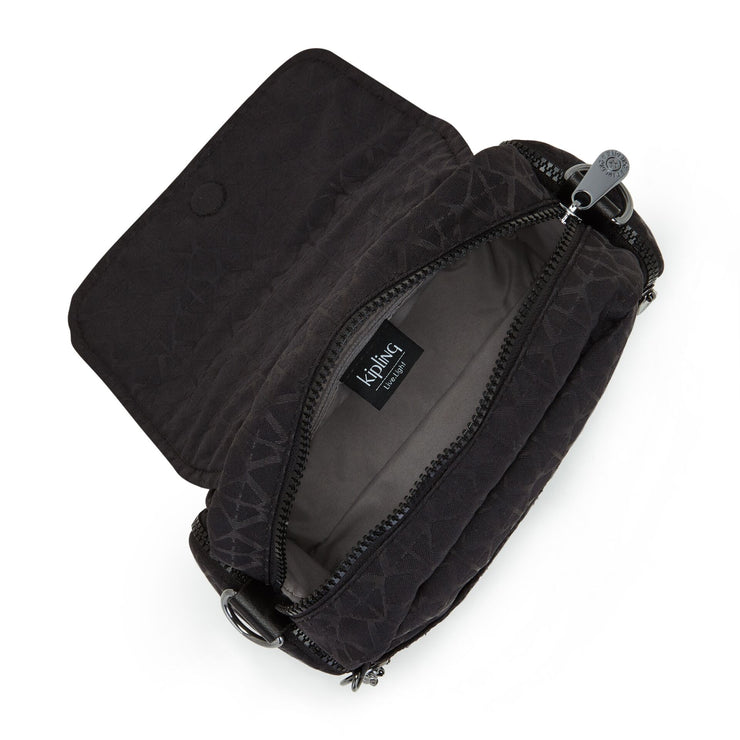 Kipling Small Crossbody Female Signature Blk Q Danita