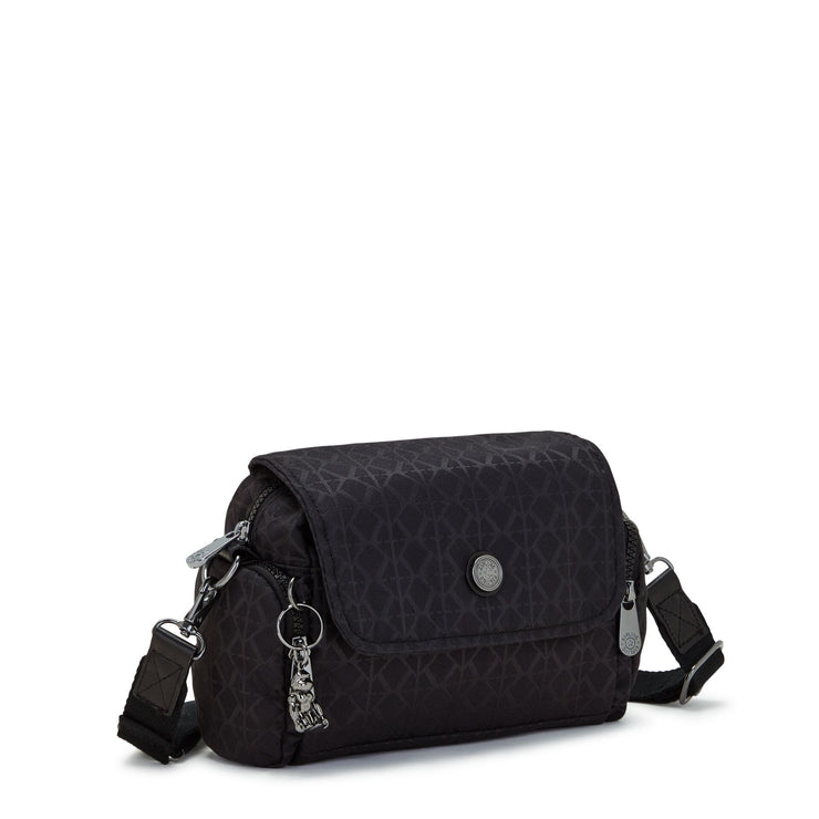Kipling Small Crossbody Female Signature Blk Q Danita