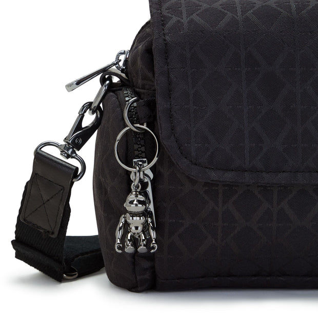 Kipling Small Crossbody Female Signature Blk Q Danita