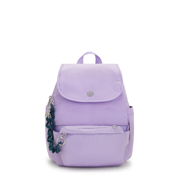KIPLING Small backpack (with front pocket convertible to waitbag) Female VT Ice lavender City Pack S