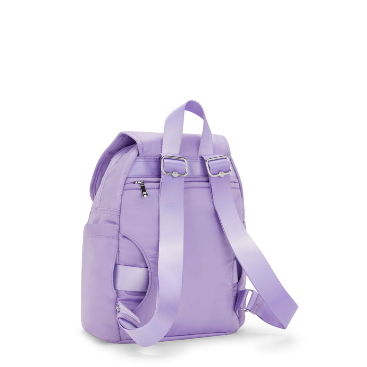 KIPLING Small backpack (with front pocket convertible to waitbag) Female VT Ice lavender City Pack S