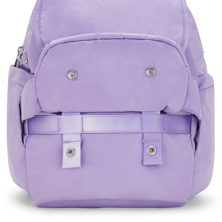 KIPLING Small backpack (with front pocket convertible to waitbag) Female VT Ice lavender City Pack S