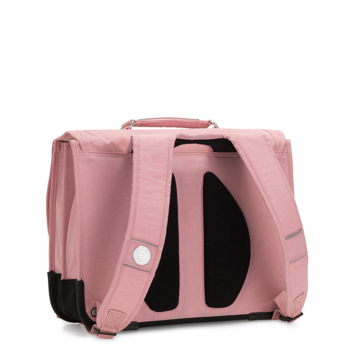 Kipling Medium Schoolbag Including Fluro Rain Cover Female Bridal Rose
