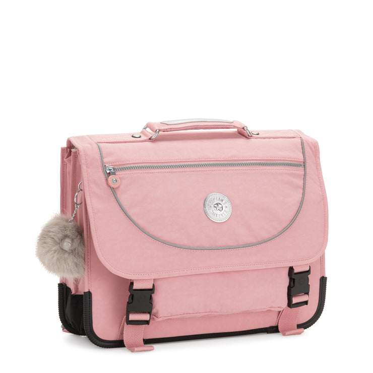 Kipling Medium Schoolbag Including Fluro Rain Cover Female Bridal Rose