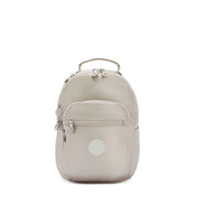 KIPLING Small Backpack (With Laptop Protection) Female Metallic Glow Seoul S
