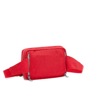 Kipling Small Crossbody Convertible To Waistbag (With Removable Straps) Female Red Rouge Abanu Multi