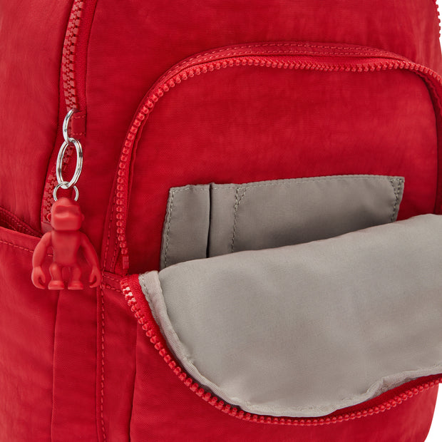 Kipling Small Backpack (With Laptop Protection) Unisex Red Rouge Seoul S