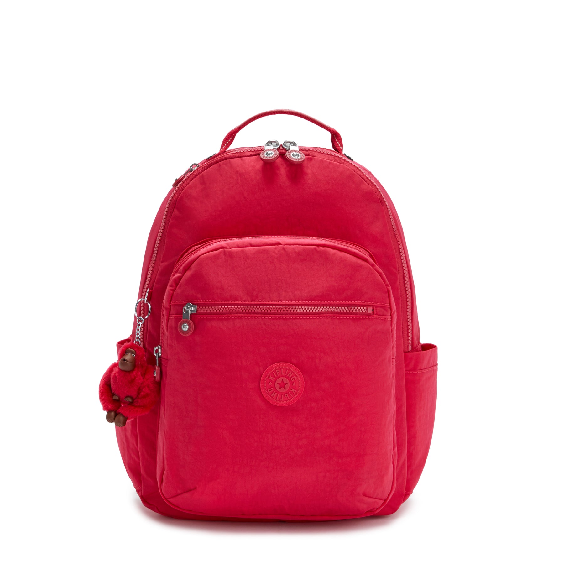 Kipling Large Backpack With Padded Laptop Compartment Female True Pink