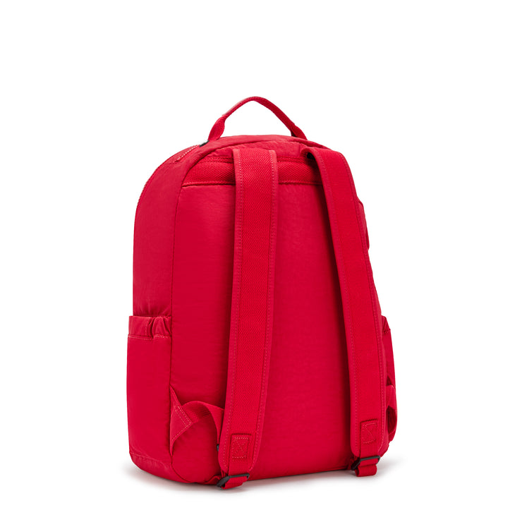 Kipling Large Backpack Unisex Red Rouge Seoul
