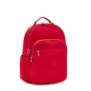 Kipling Large Backpack Unisex Red Rouge Seoul