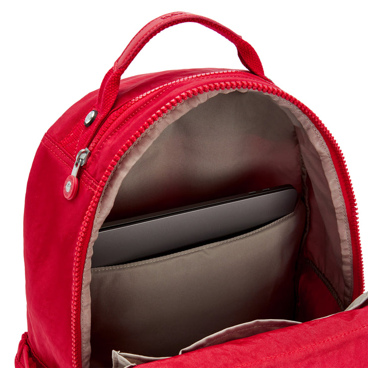 Kipling Large Backpack Unisex Red Rouge Seoul