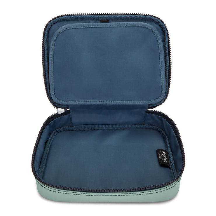 Kipling Large Pencase Female Sea Green Block 100 Pens  -  09405-P3W
