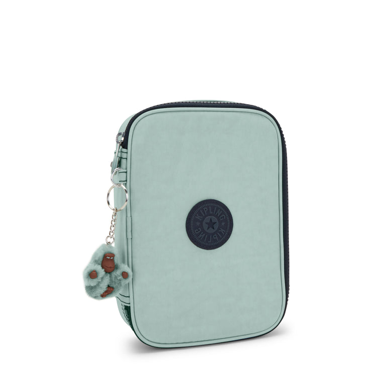 Kipling Large Pencase Female Sea Green Block 100 Pens  -  09405-P3W