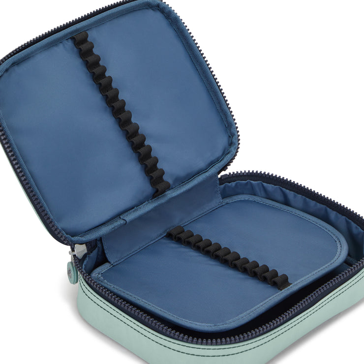 Kipling Large Pencase Female Sea Green Block 100 Pens  -  09405-P3W