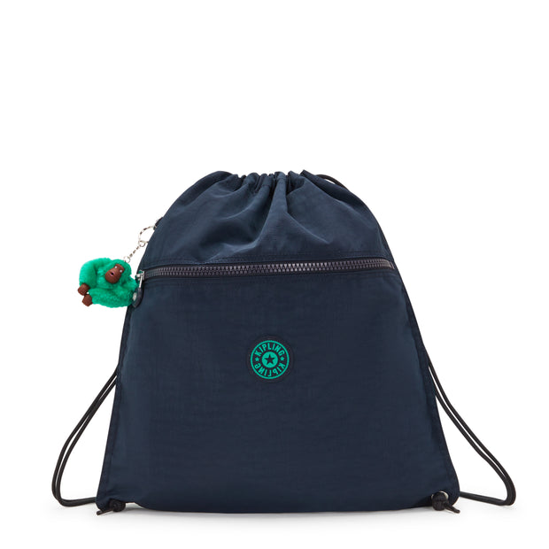 KIPLING Medium backpack (with drawstring) Unisex Blue Green Bl Supertaboo