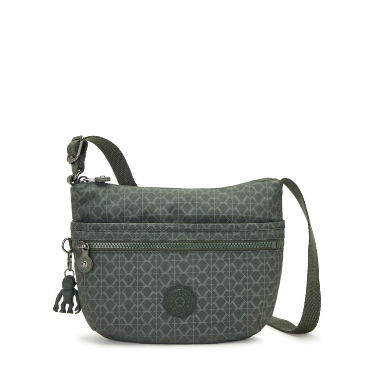 KIPLING Small Crossbody Female Sign Green Embosse Arto S