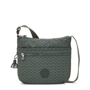 KIPLING Medium Crossbody Female Sign Green Embosse Arto