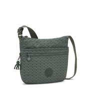 Kipling Medium Crossbody Female Sign Green Embosse Arto