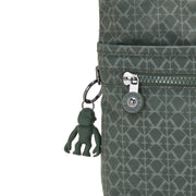 Kipling Medium Crossbody Female Sign Green Embosse Arto