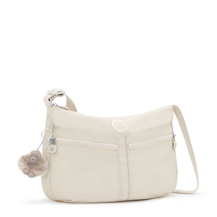 KIPLING Medium crossbody Female Beige Pearl Izellah