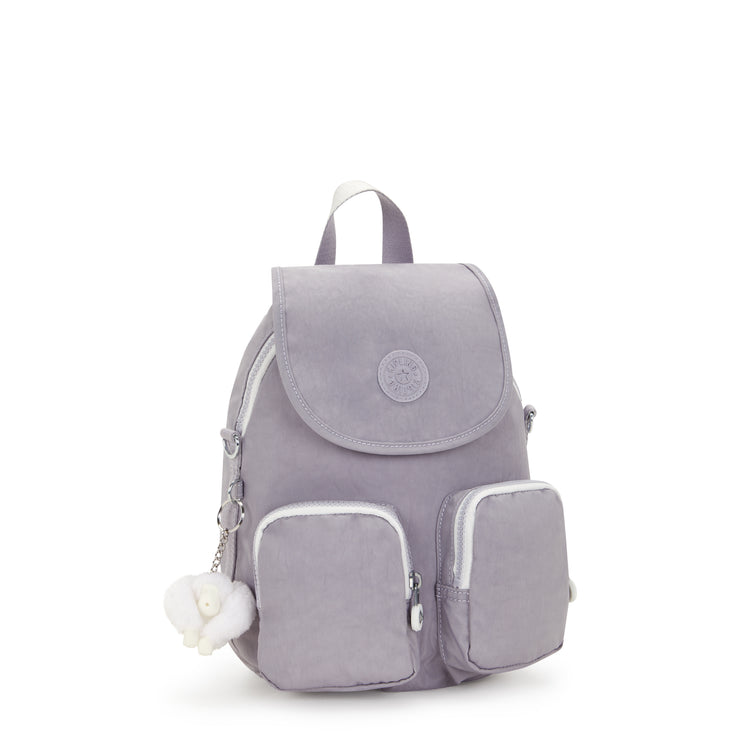 KIPLING Small backpack (convertible to shoulderbag) Female Tender Grey Firefly Up  -  12887-1FB