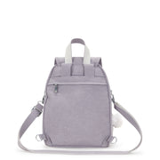 KIPLING Small backpack (convertible to shoulderbag) Female Tender Grey Firefly Up