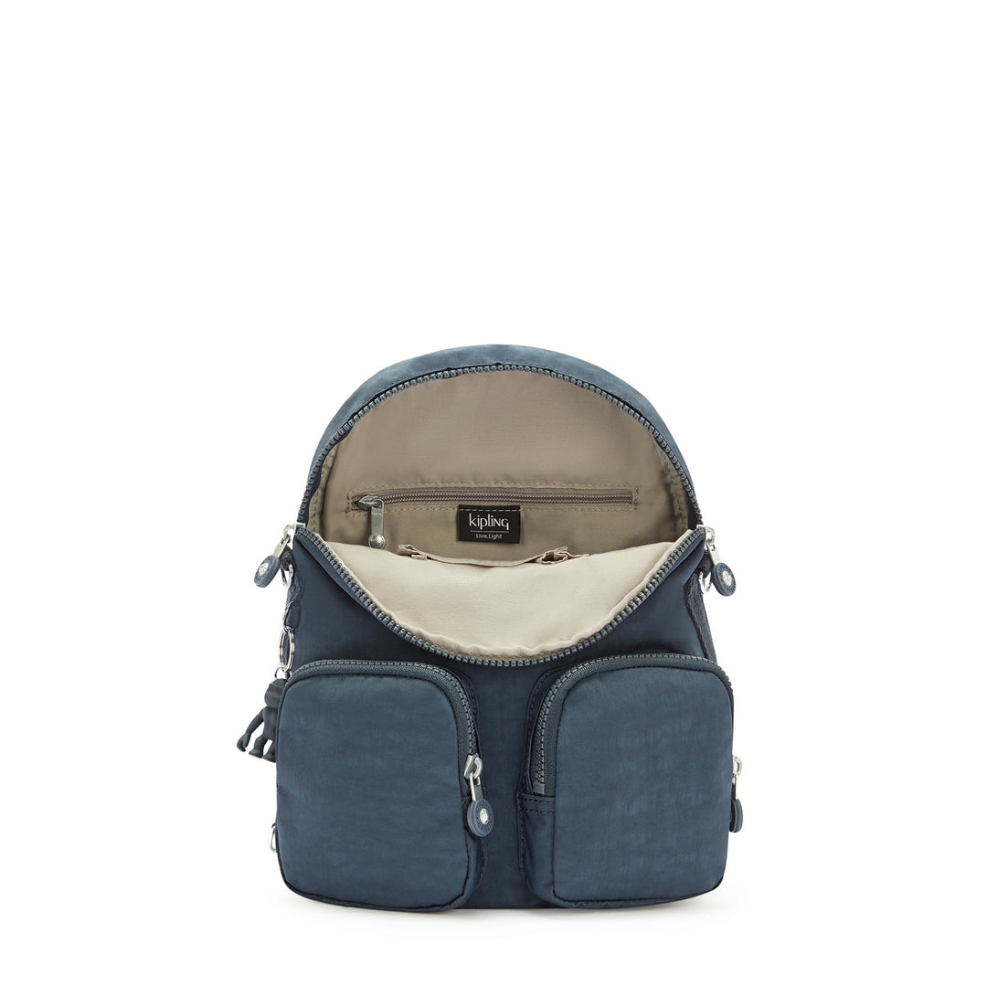 Kipling Small Backpack (Convertible To Shoulderbag) Female Blue Bleu 2
