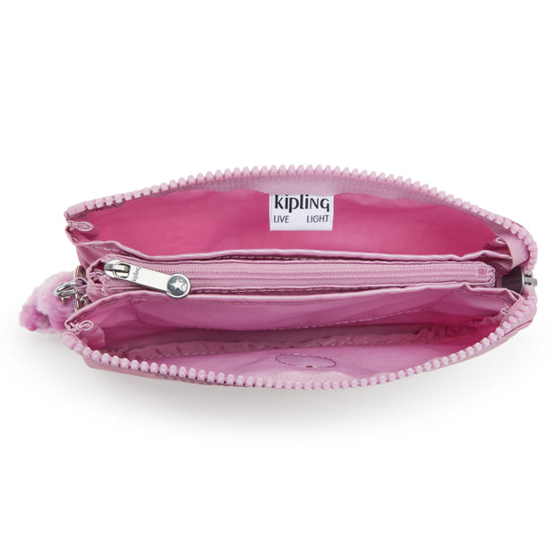KIPLING Large purse Female Metallic Lilac Creativity L