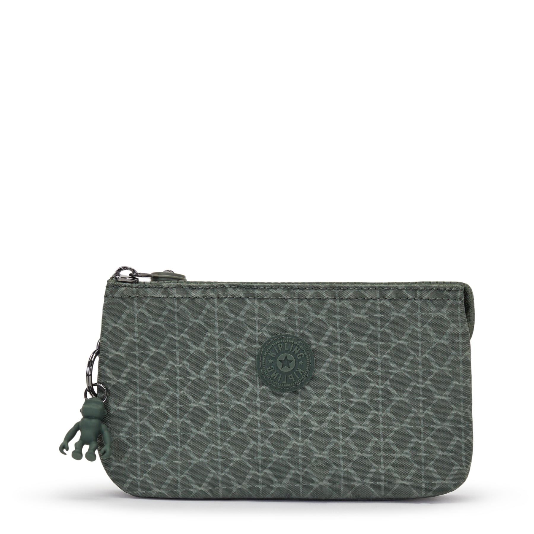 Kipling Large Purse Female Sign Green Embosse Creativity L - 13093-F6C