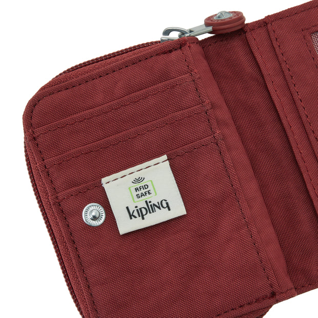 Kipling Small Wallet Female Flaring Rust Tops