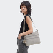 KIPLING Medium crossbody Female Grey Gris Alvar