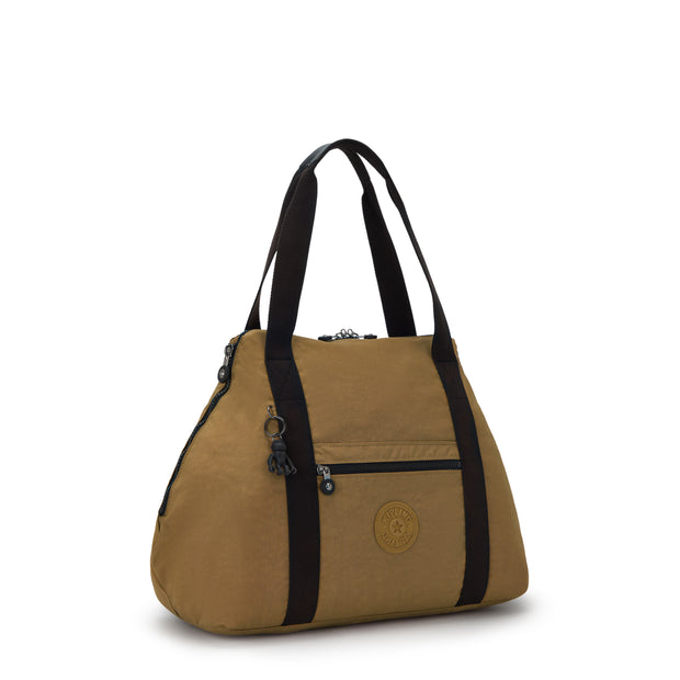 Kipling Large Tote Female Warm Beige Combo Art M