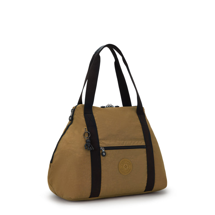 Kipling Large Tote Female Warm Beige Combo Art M
