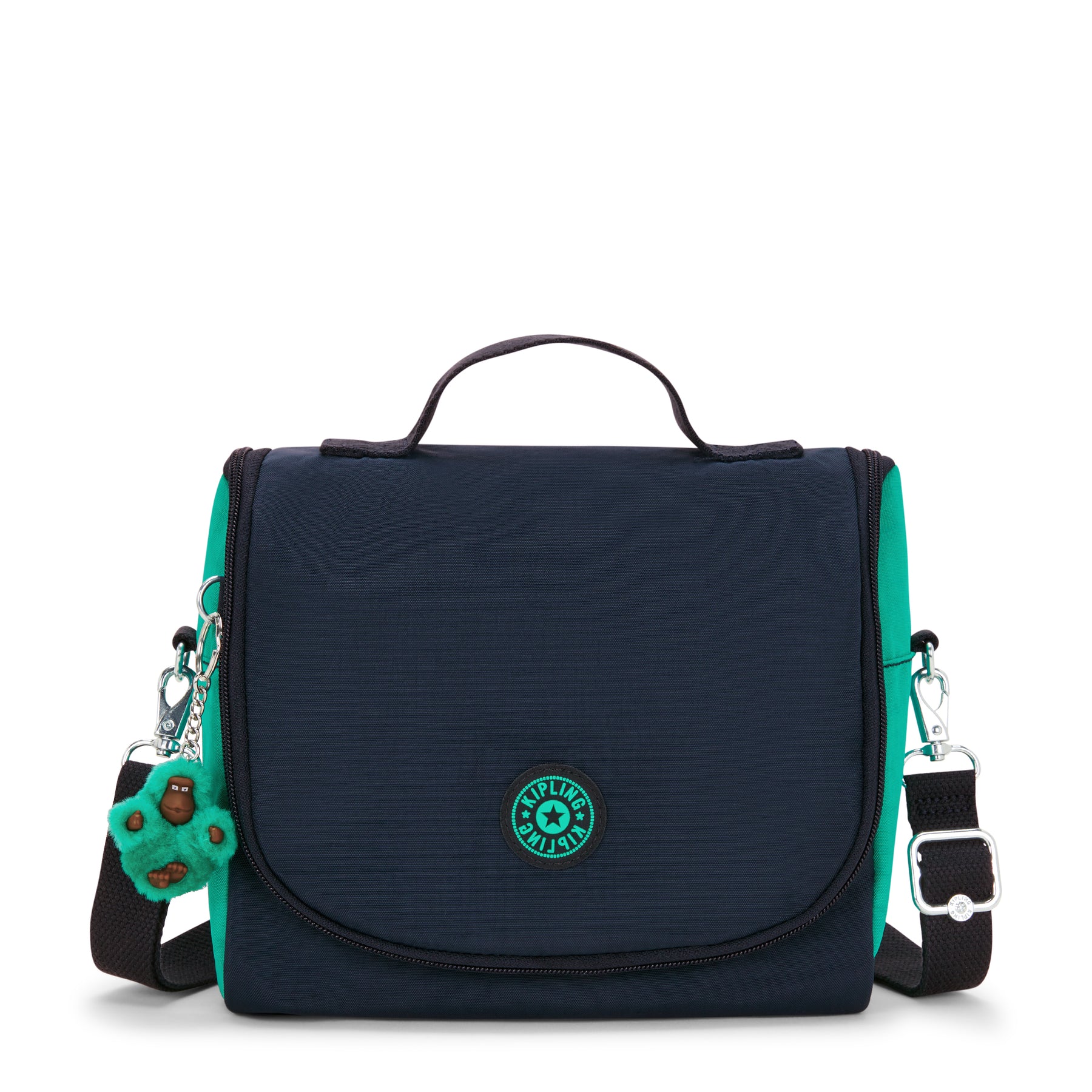 KIPLING Large lunchbox (with trolley sleeve) Unisex Blue Green Bl New