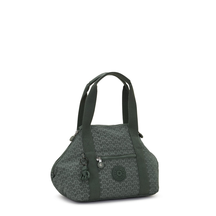 Kipling Small Handbag (With Removable Shoulderstrap) Female Sign Green Embosse Art Mini