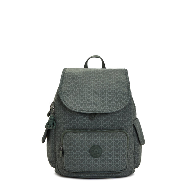 KIPLING Small Backpack Female Sign Green Embosse City Pack S