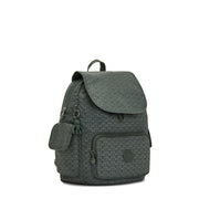 Kipling Small Backpack Female Sign Green Embosse City Pack S