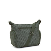 Kipling Medium Crossbody Female Sign Green Embosse Gabbie  -  22621-F6C