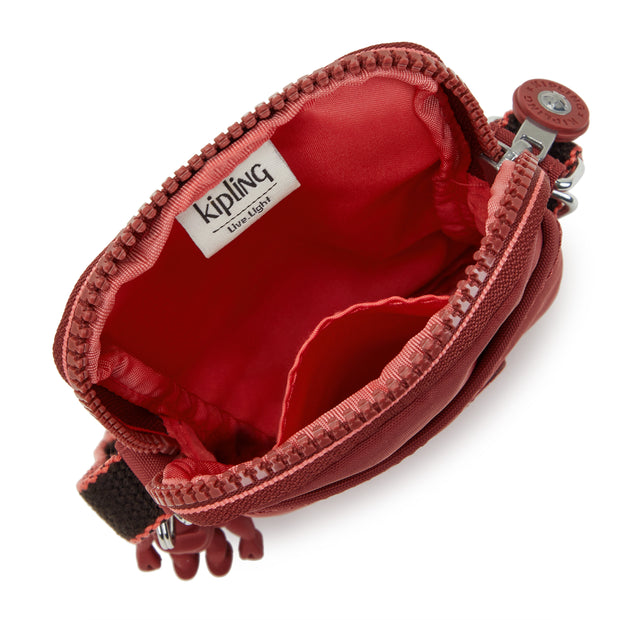 Kipling Phone Bag Female Flaring Rust Tally