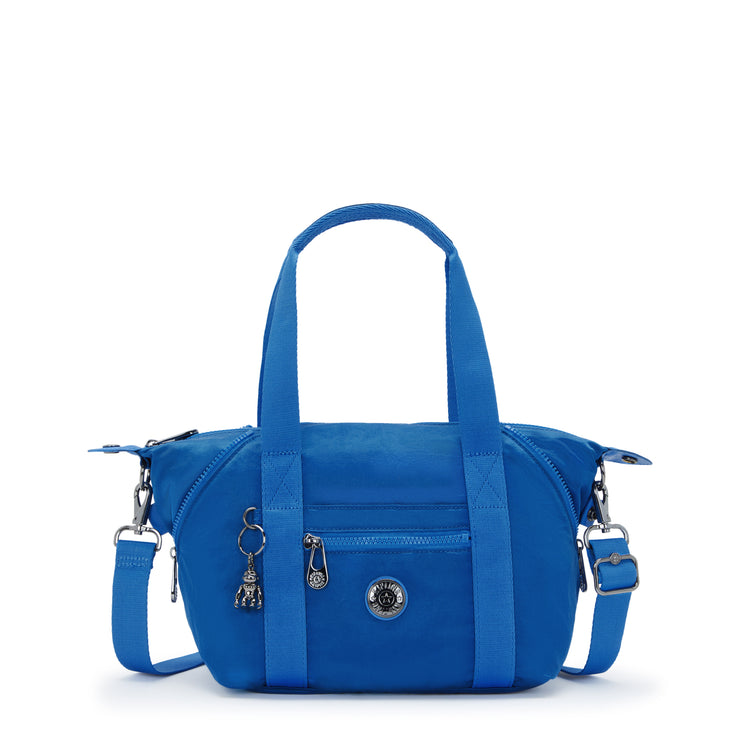 KIPLING Small handbag (with removable shoulderstrap) Female Satin Blue Art Mini