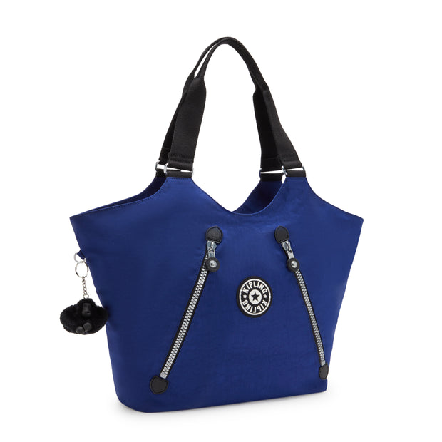 KIPLING Medium Tote with Zipped Closure Female Rapid Navy New Cicely