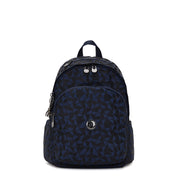 KIPLING Medium Backpack Female Endless Navy Jacquard Delia