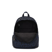 Kipling Medium Backpack Female Endless Navy Jacquard Delia