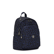 Kipling Medium Backpack Female Endless Navy Jacquard Delia