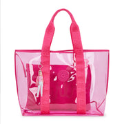 KIPLING Large Transparent Barbie™ Tote Bag With Internal Zip Pouch Female Power P Transpa Jacey Xl