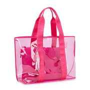 KIPLING Large Transparent Barbie™ Tote Bag With Internal Zip Pouch Female Power P Transpa Jacey Xl