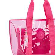 KIPLING Large Transparent Barbie™ Tote Bag With Internal Zip Pouch Female Power P Transpa Jacey Xl