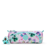 KIPLING Medium pencase Female Aqua Blossom Cute