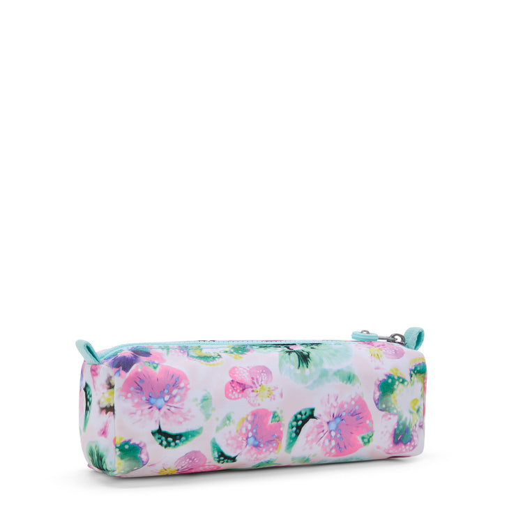 KIPLING Medium pencase Female Aqua Blossom Cute