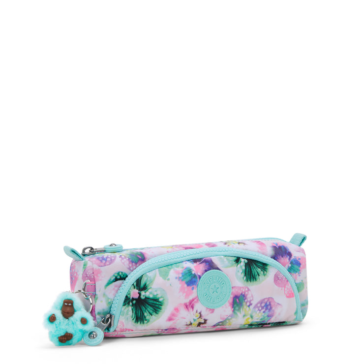 KIPLING Medium pencase Female Aqua Blossom Cute